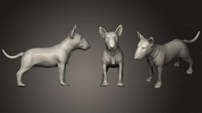 Статуэтки животных (Chien, STKJ_2011) 3D модель для ЧПУ станка